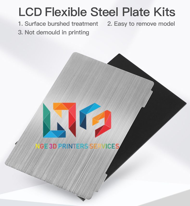 [HCM]Bộ tấm thép linh hoạt Flexible Steel Plate Kits cho máy in 3d Resin LD-002H và Halot One 138*85mm