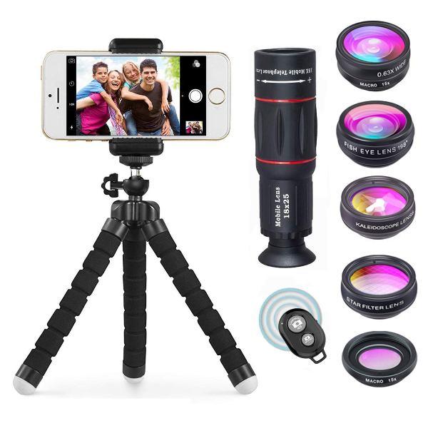 Bộ lens chuyên dụng 8 in 1 siêu zoom Apexel ALP-8IN1