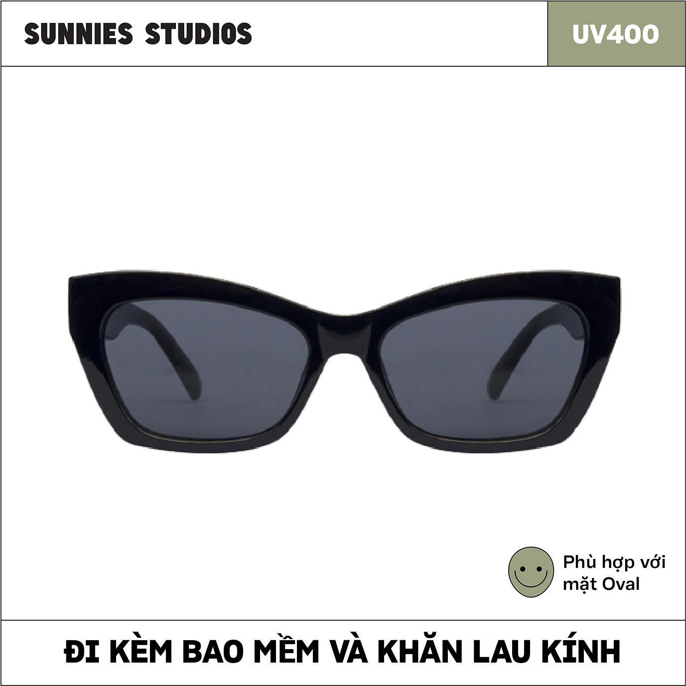 Kính mát Sunnies Studios Gọng Mắt Mèo Lexa in Ink