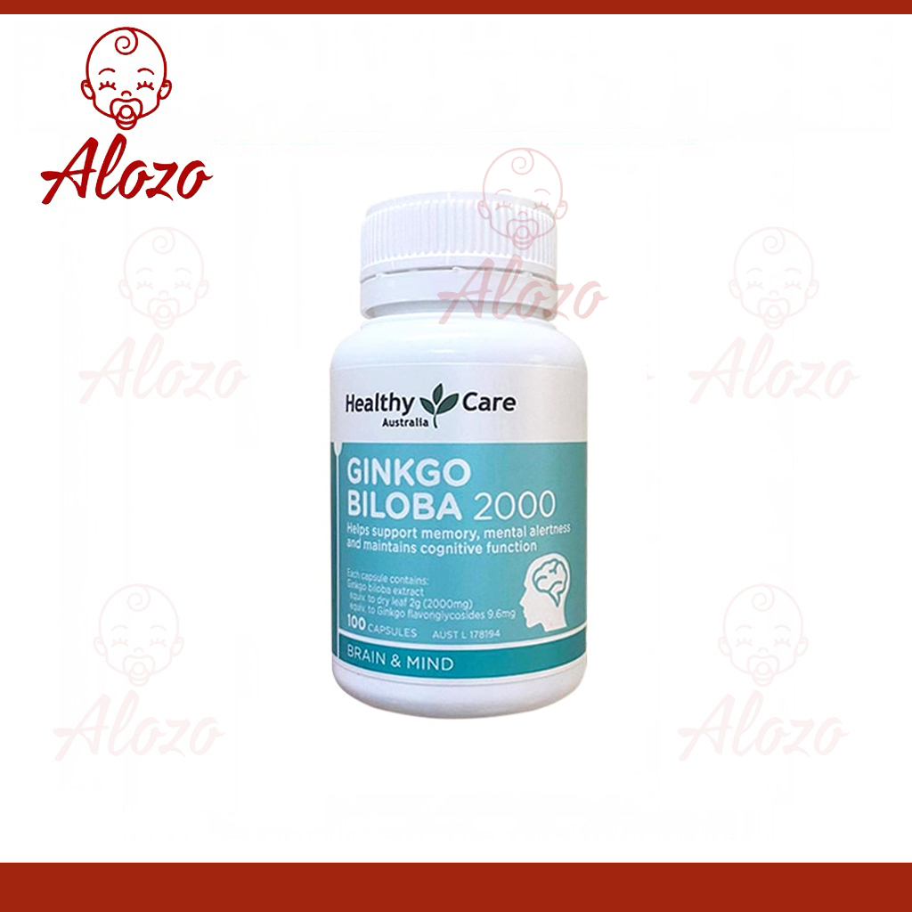 Viên Bổ Não Healthy Care Ginkgo Biloba, 100 viên