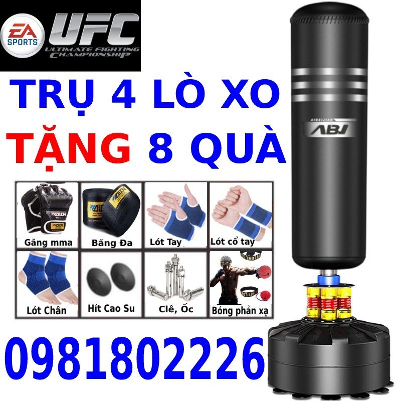 Trụ đấm bốc boxing UFC chính hãng luyện boxing phản xạ boxing Everlast + TẶNG Găng Boxing MMA + Băng đa - Bảo hành 12 tháng