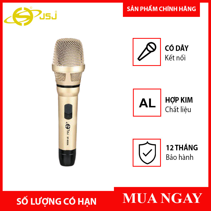 Micro karaoke có dây chuyên dụng jsj- sf-9000 a