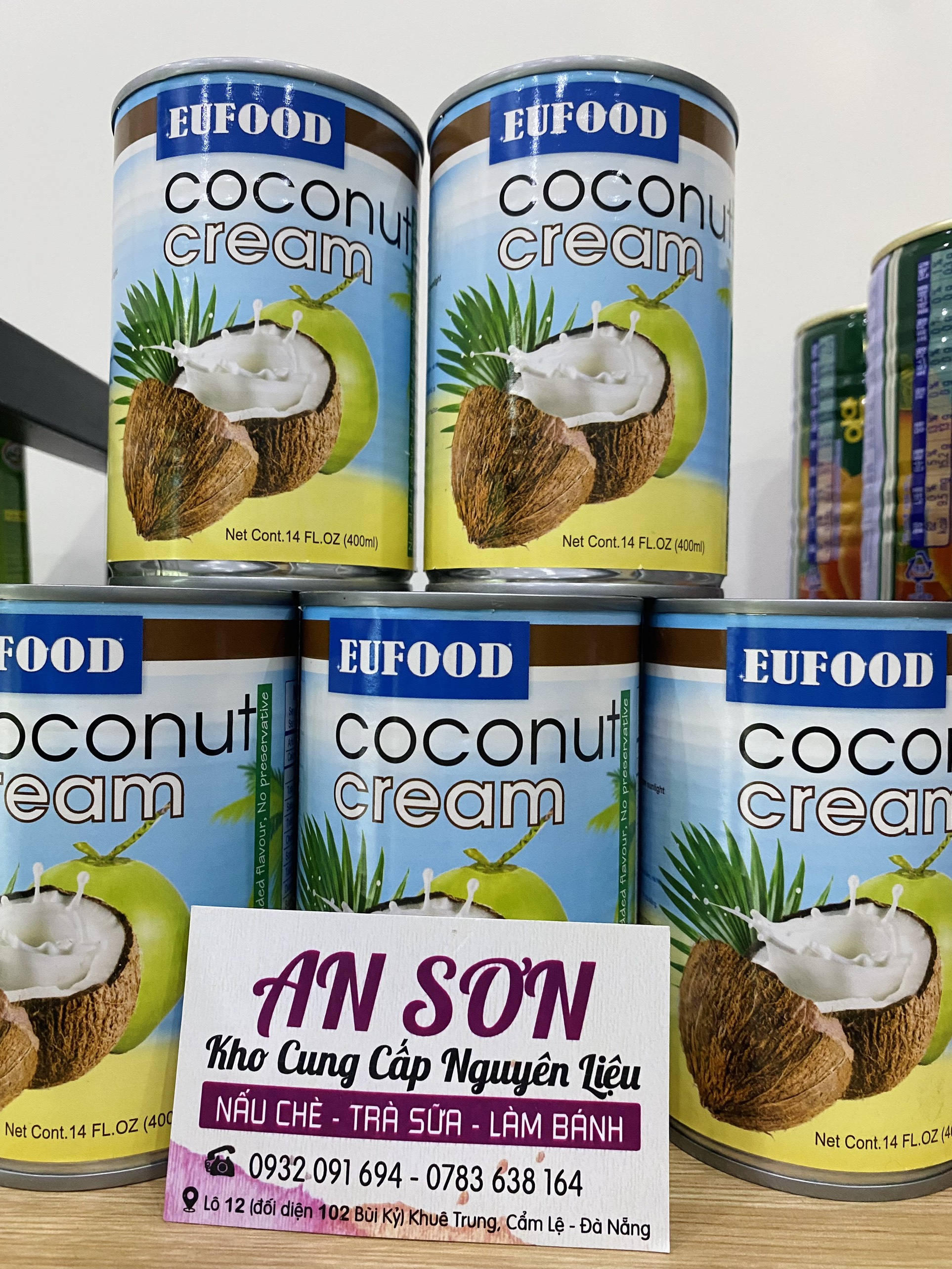 Nước cốt dừa đậm đặc Eufood Coconut Cream