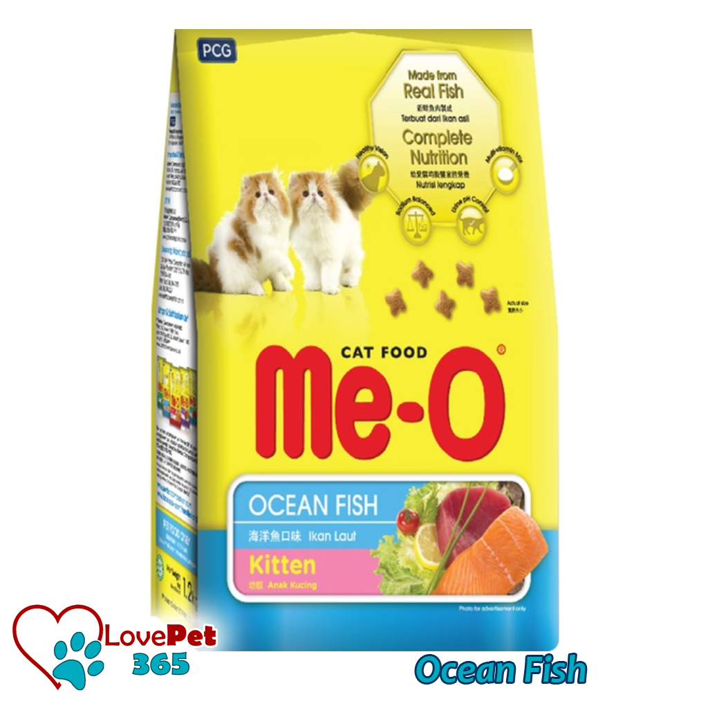 Thức ăn mèo con, hạt dành cho mèo con me-o, túi 1,1kg - love pet