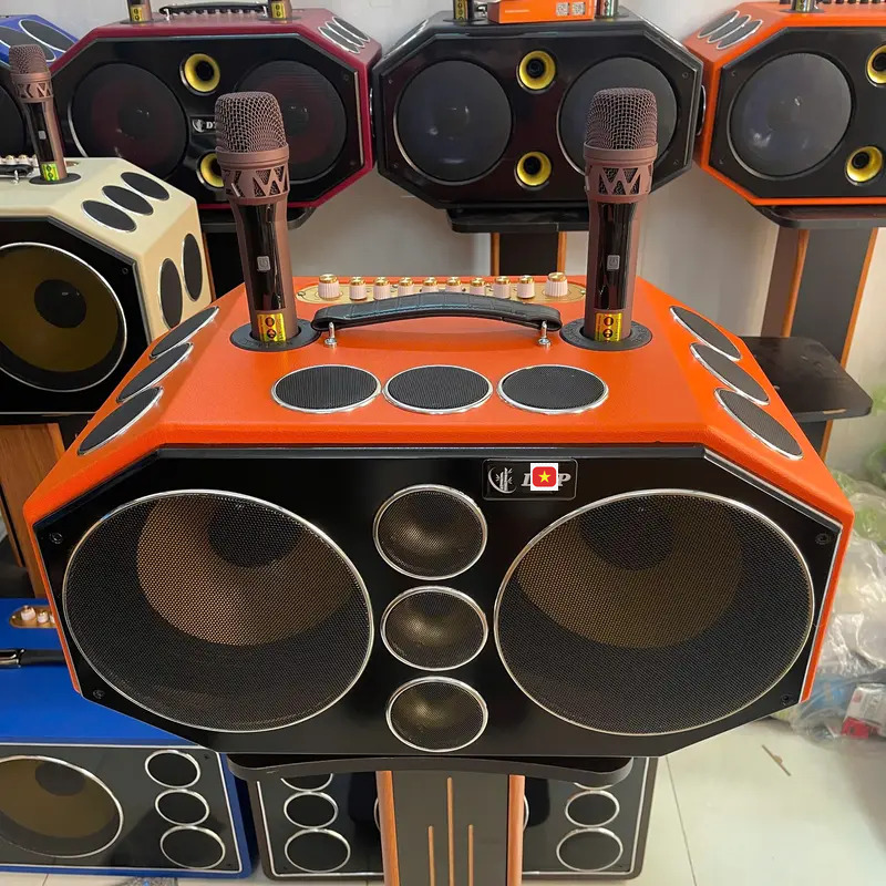 HỎA TỐC 2H HCM | Loa karaoke TNPRO J-18 PRO (18 Đường Tiếng) + 2 Bass 25cm Và 16 Loa Cộng Hưởng, Có Reverb Echo, Bh 1 Năm.