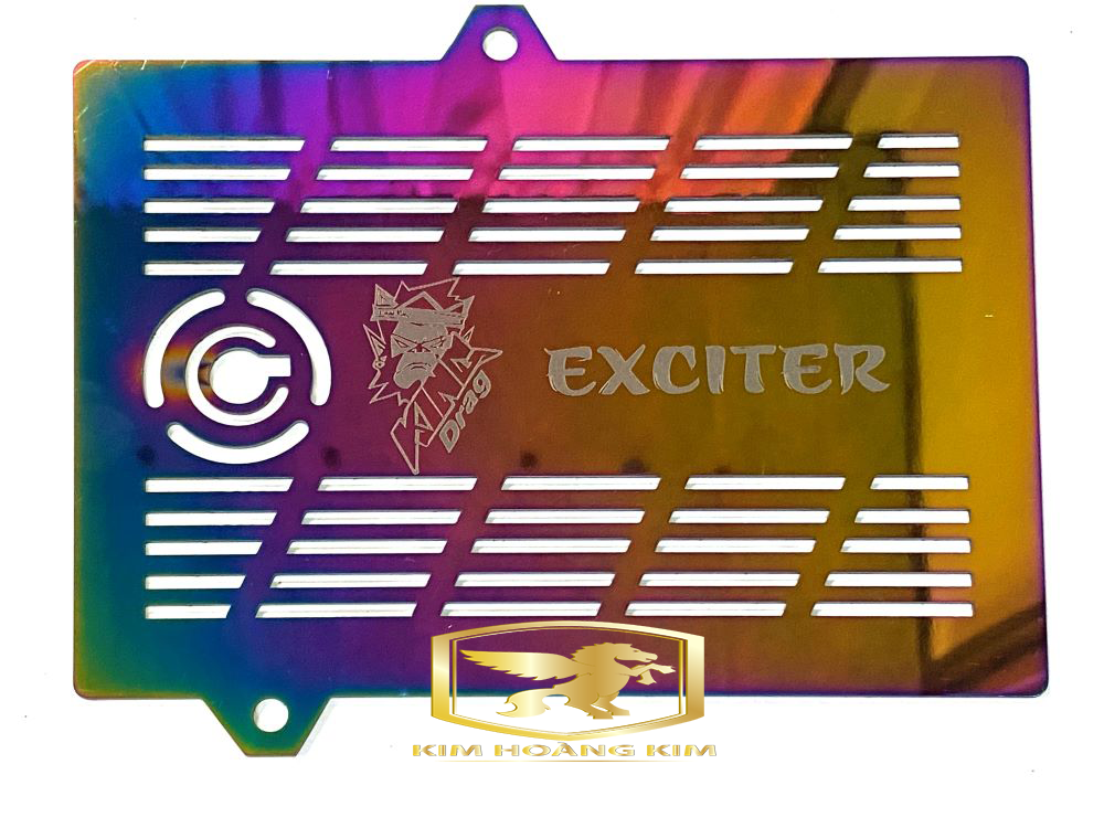 Che két nước inox 304 xi titan 7 màu gắn exciter 150