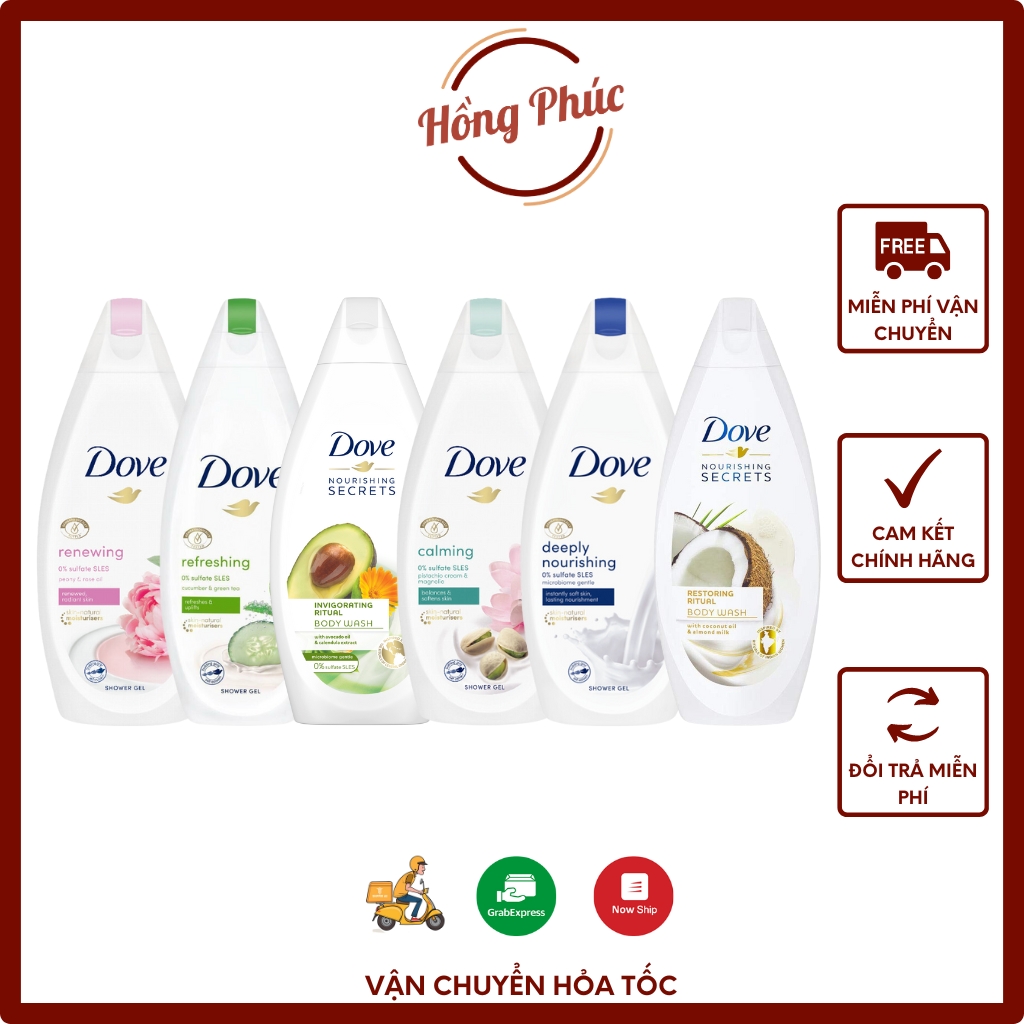 Sữa tắm Dove 500ml nhập khẩu