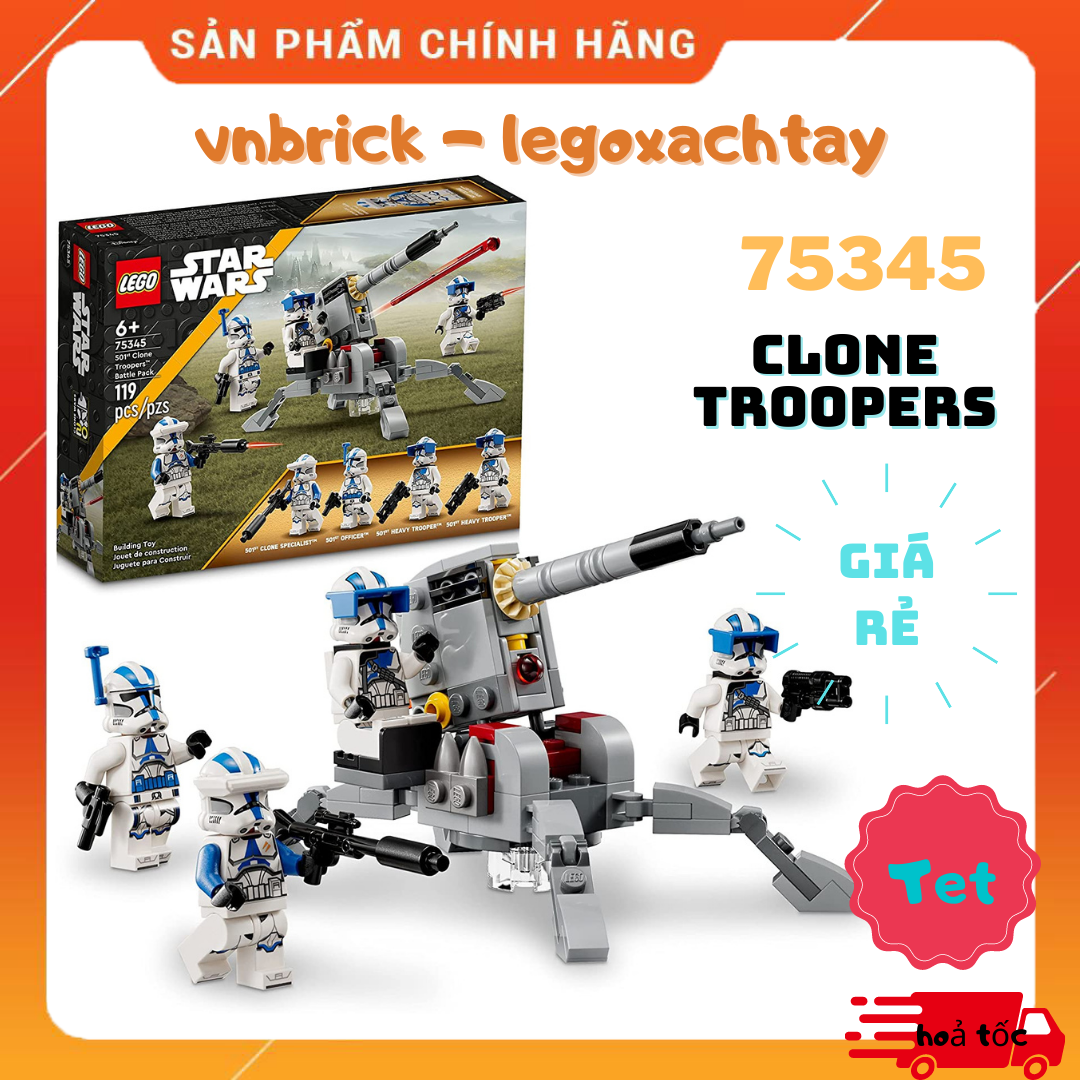 Lego star wars 75345 501st trận chiến clone troopers