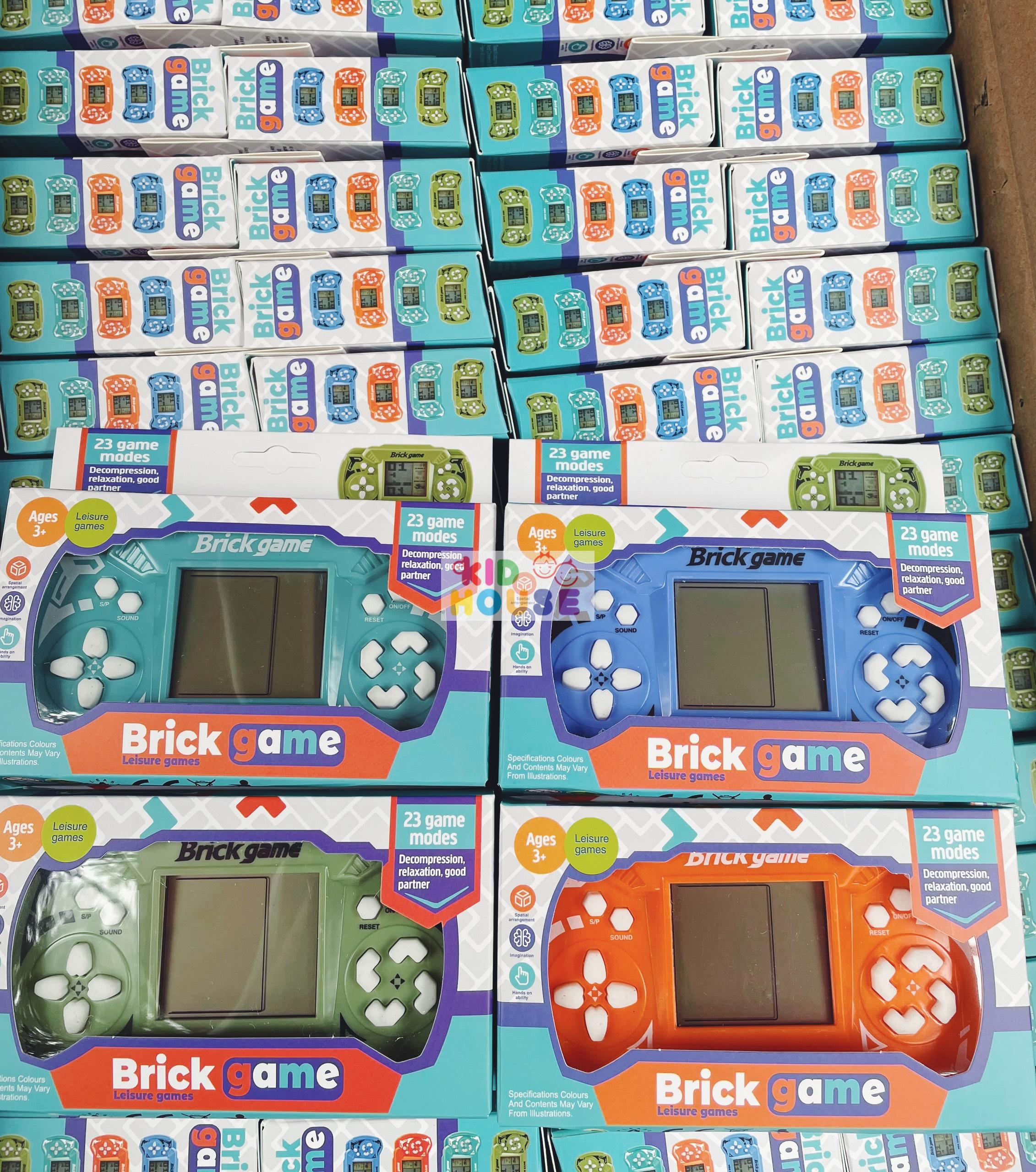 Máy điện tử xếp gạch cầm tay, máy chơi game xếp hình Brick Game kèm pin, trò chơi xếp gạch huyền thoại
