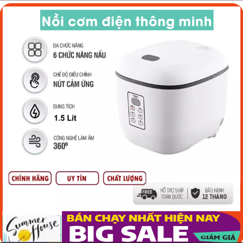 Mua nồi cơm điện, nồi cơm điện thông minh tsuki ts-xh30 nồi cơm điện tử,nồi cao tần,nồi cơm điện mini,nồi cơm nhỏ,nấu cơm ngon ít tốn điện dung tích lớn lít lòng nồi hợp kim nhôm chống dính nhiều chế độ nấu ăn