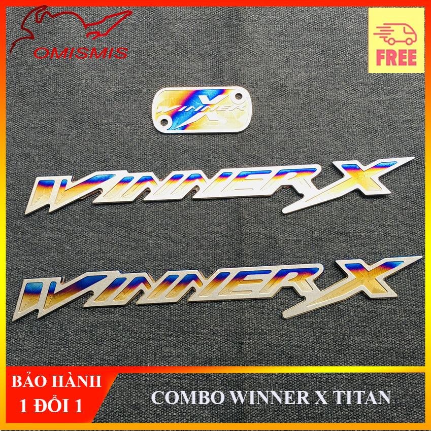 [HCM][COMBO CHỮ TITAN VÀ NẮP BÌNH DẦU WINNER X] COMBO TEM LOGO TEM CHỮ VÀ NẮP BÌNH DẦU WINNER X TITAN HÀNG CAO CẤP