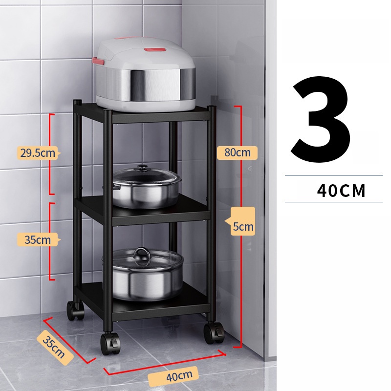 Kệ Inox 3 Tầng Kệ Lò Vi Sóng Kệ Để Đồ Nhà Bếp Đa Năng Chịu Lực 300Kg Có Bánh Xe Tiết Kiệm Không Gian Phòng Bếp
