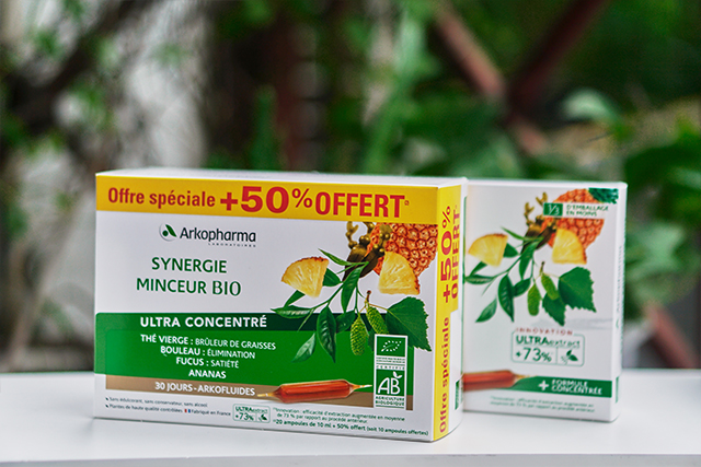 Bill Pháp - Thải độc giảm cân 3 tác động Arkopharma Synergie Minceur Bio 30 ống