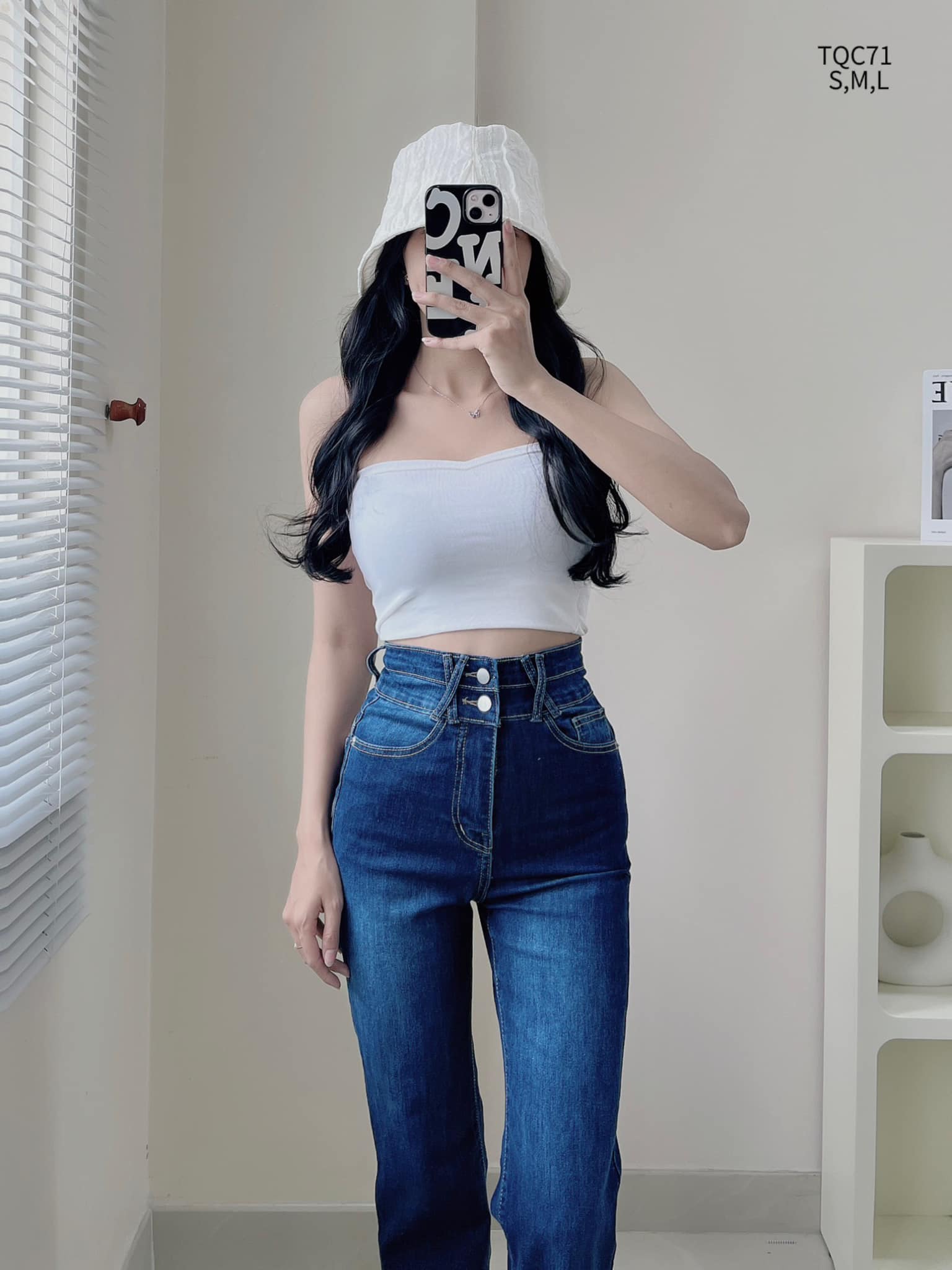Quần jean ôm ống đứng đai x chibest #179k