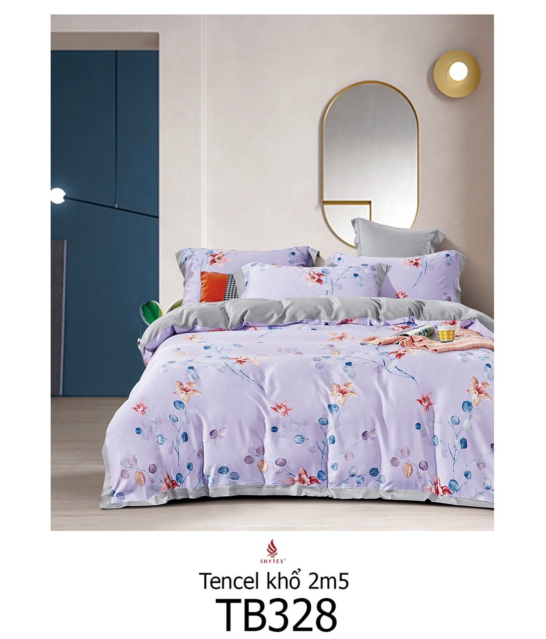 Drap tencel bộ 4 món 40s