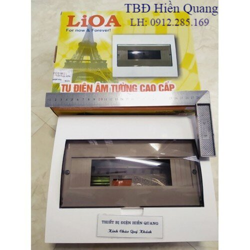 Vỏ tủ điện âm tường Lioa 8-12 MCB ( 6 Át đôi hoặc 12 Át đơn )