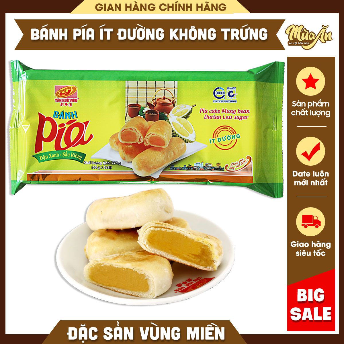 Bonbon cacahuettes aux algues TAN HUE VIEN 200g Vietnam