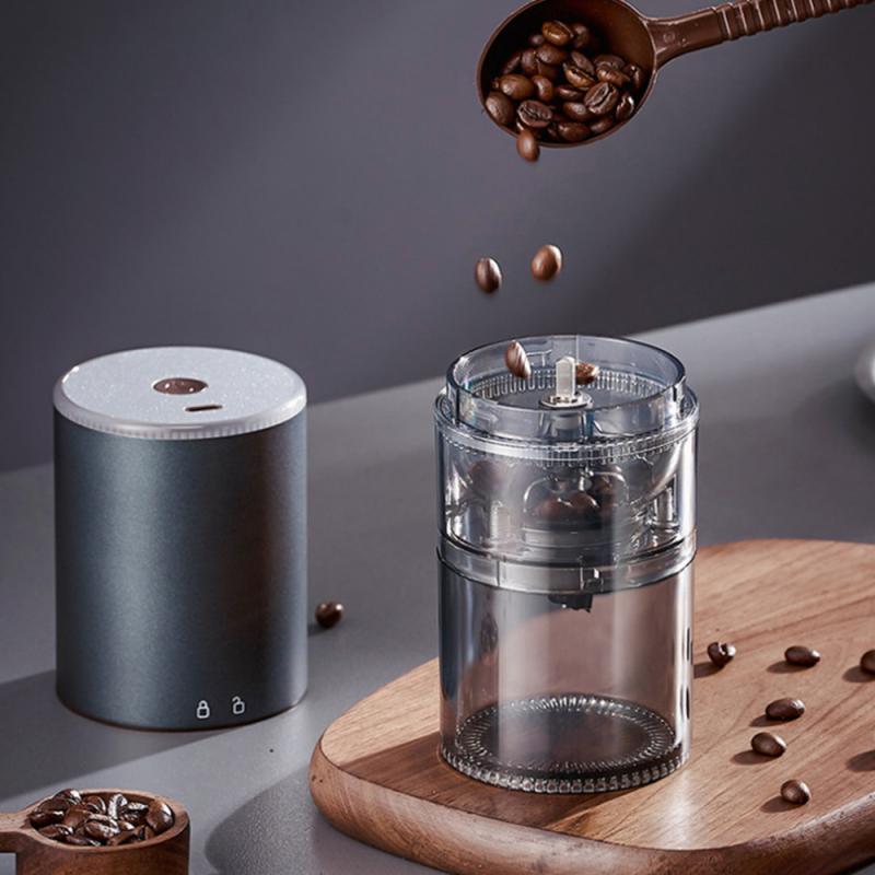 Máy xay hạt cà phê điện máy xay hạt cà phê nhỏ Tự động sạc USB giao diện