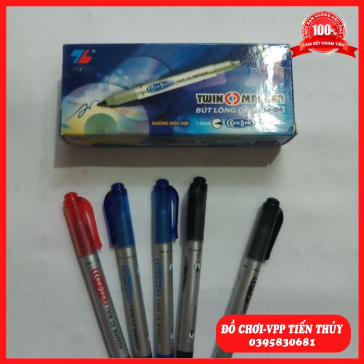 Bút lông dầu loại nhỏ sét hộp 10 cái dụng cụ viết, tô màu