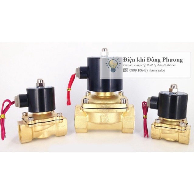 Van điện từ nước phi 13, phi 21, phi 27 - van nước điều khiển bằng điện