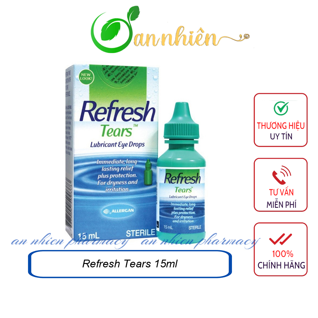 Refresh Tears 15ml - Nước mắt nhân tạo chống khô, chống mỏi mắt