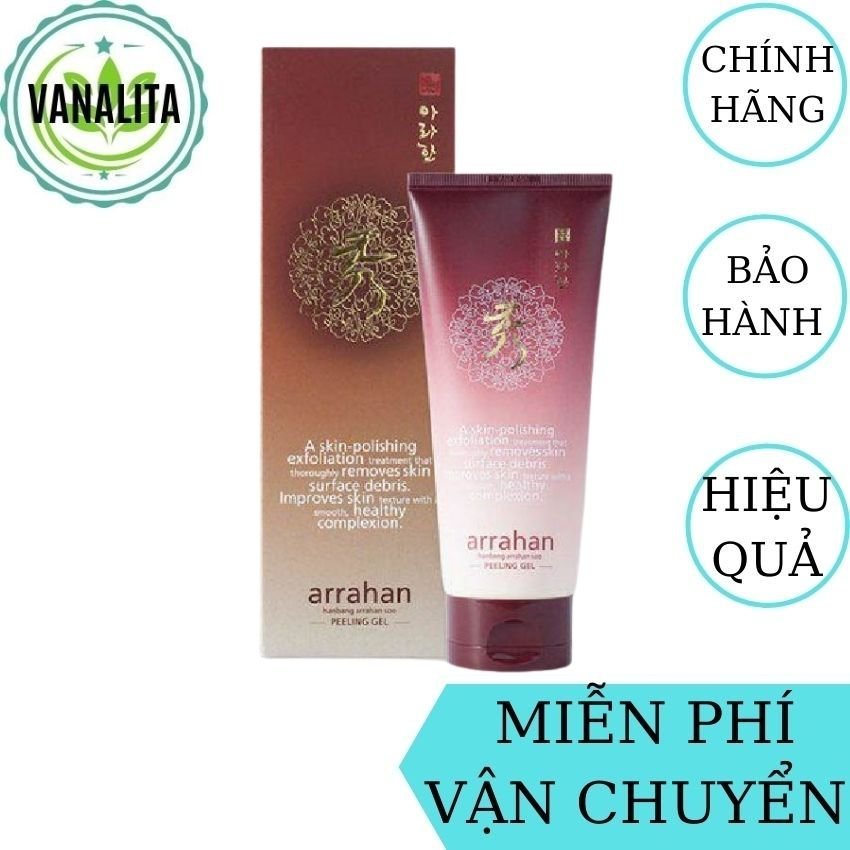 [FREESHIP+QUÀ] Tẩy Tế Bào Chết ARRAHAN Peeling Gel Hàn Quốc VANALITA giúp làm sạch và tẩy các hư tổn trên da mặt và toàn thân, không rát, phù hợp với tất cả loại da- 180ml (Thảo Mộc)
