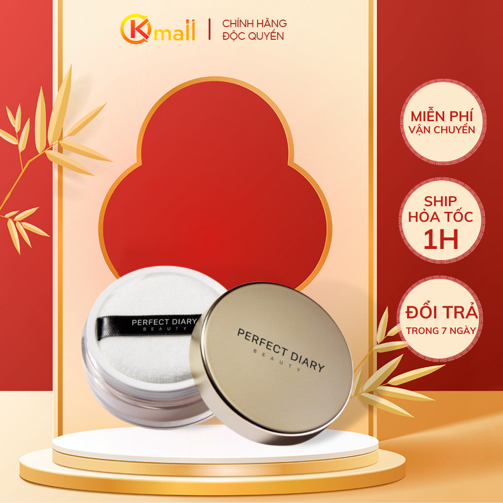 Phấn phủ kiềm dầu Perfect Diary chống thấm nước kiểm soát dầu 3 màu tùy chọn 7g