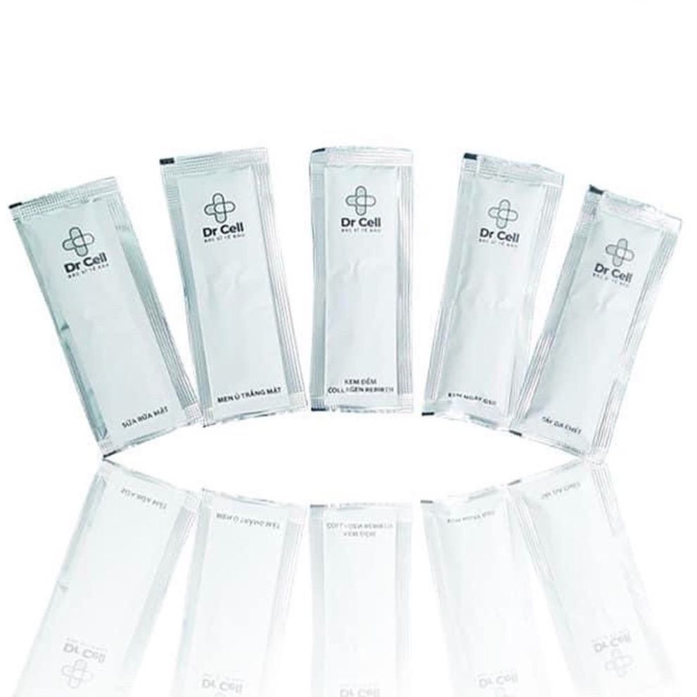 Bộ 5 gói test sản phẩm dưỡng da trắng hồng dr cell