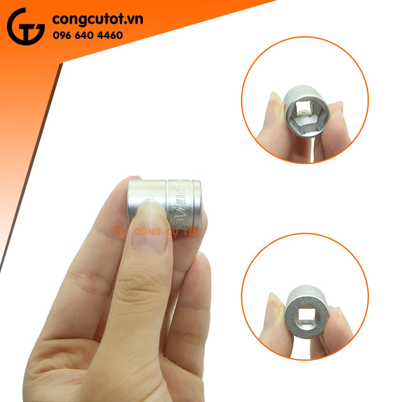 Đầu tuýp lục giác 1/4 inch Wakio ngắn