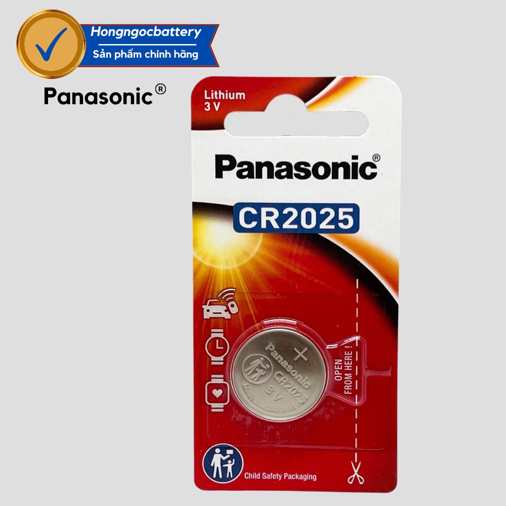 Pin cr2025 panasonic lithium 3v cao cấp - vỉ 1 viên