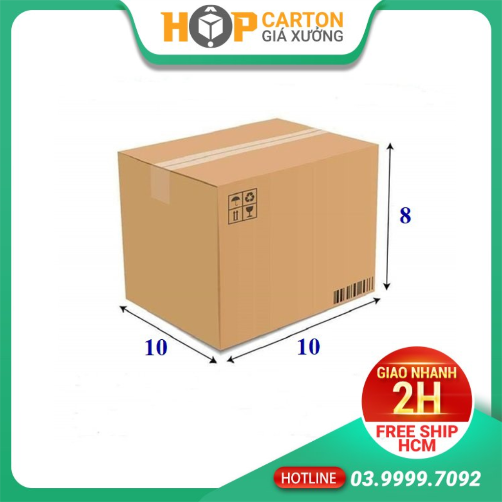 Hộp Carton Giá Xưởng 10x10x8 Cm 3 Lớp , Chuyên Đóng Hàng COD