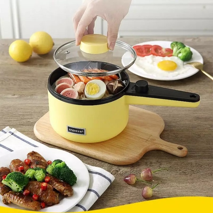 Nồi nấu cháo cho bé,nồi nấu đa năng, nồi nấu mỳ cay,nồi nấu mì điện mini, xửng hấp cách thủy đa năng,nồi luộc rau, củ, quả thích hợp cho 2 người và hấp đồ ăn nhanh cho trẻ con và người già