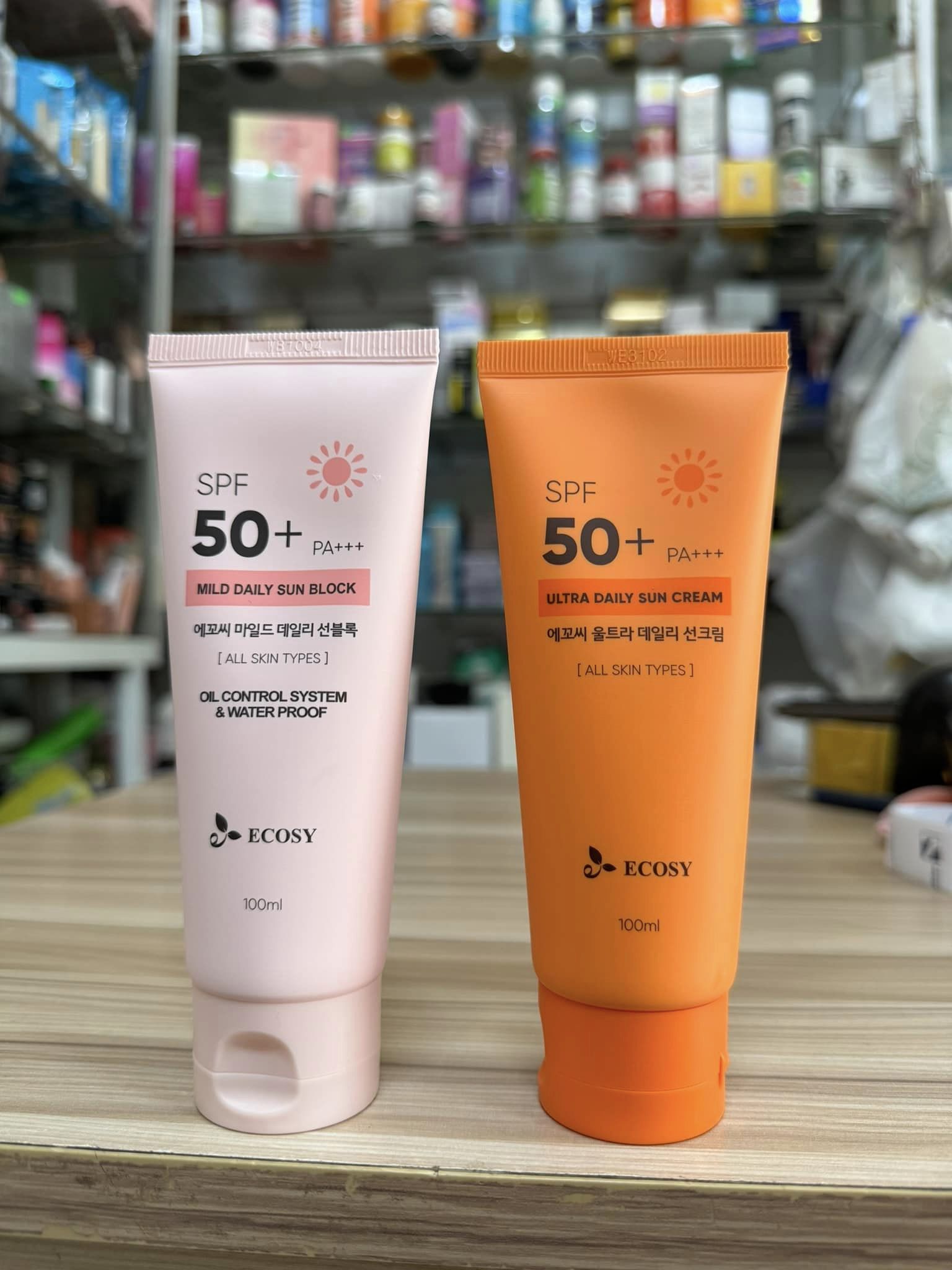 Kem chống nắng vật lý ecosy /ecotop 100ml