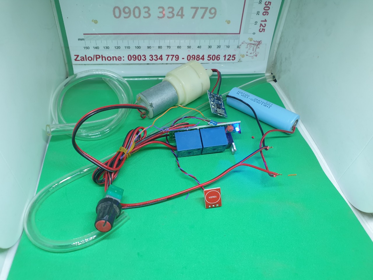 Combo Mạch Chế Máy Rót Rượu cảm ứng chạm 3v72 chế độ bơm hút bơm nổi