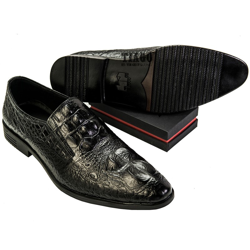 giày tây công sở nam da bò vân cá sấu