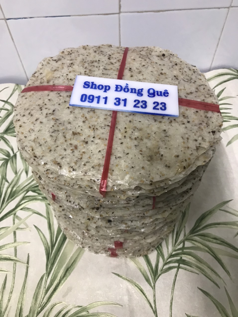 BÁNH TRÁNG NƯỚNG NƯỚC CỐT DỪA MÈ VÀNG