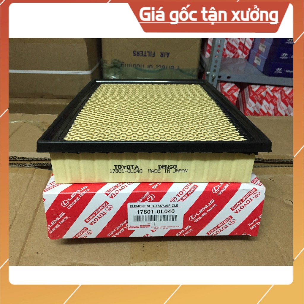 Lọc gió động cơ toyota innova, fortuner, hilux - 17801-0l040