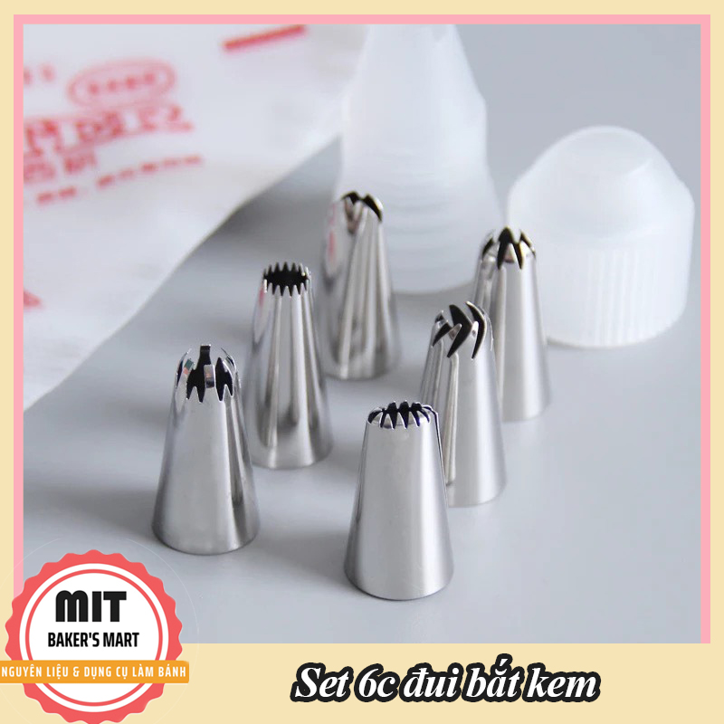 Bộ 6 Đui Bắt Kem Kèm Chốt