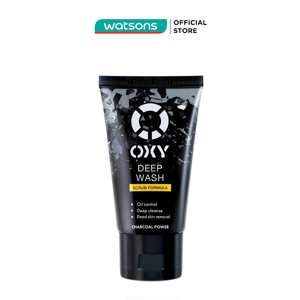 Kem rửa mặt oxy deep wash scrub formula tác động sâu sạch nhờn có hạt 50g
