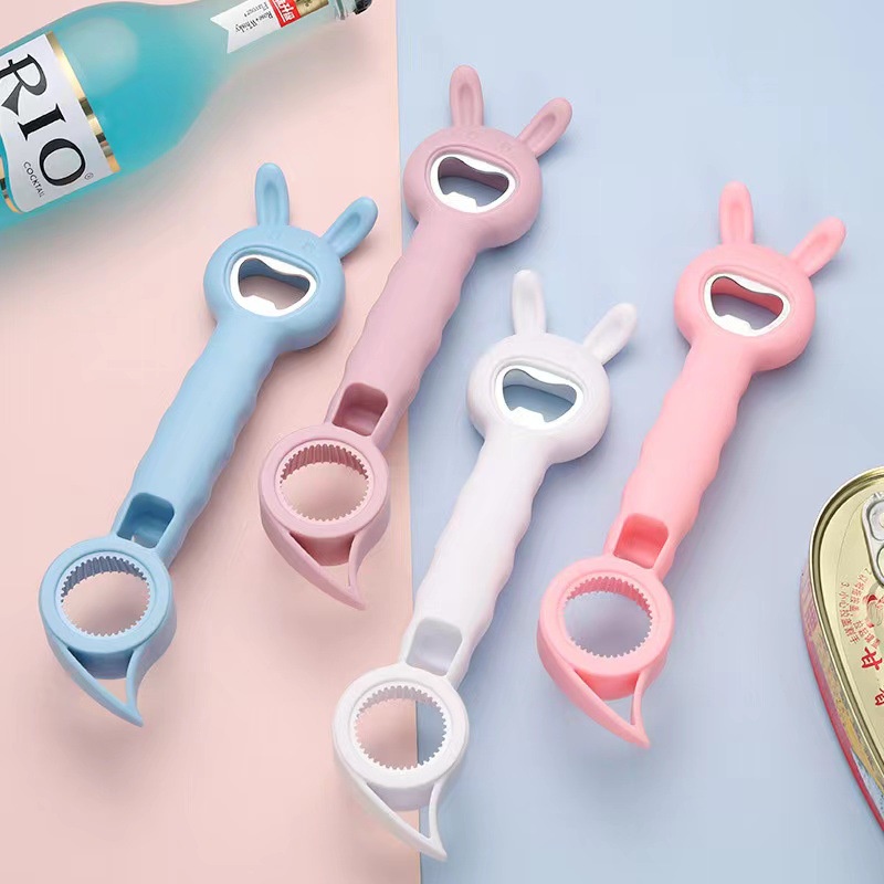 Dụng cụ mở nắp chai lọ bốn trong một đa chức năng