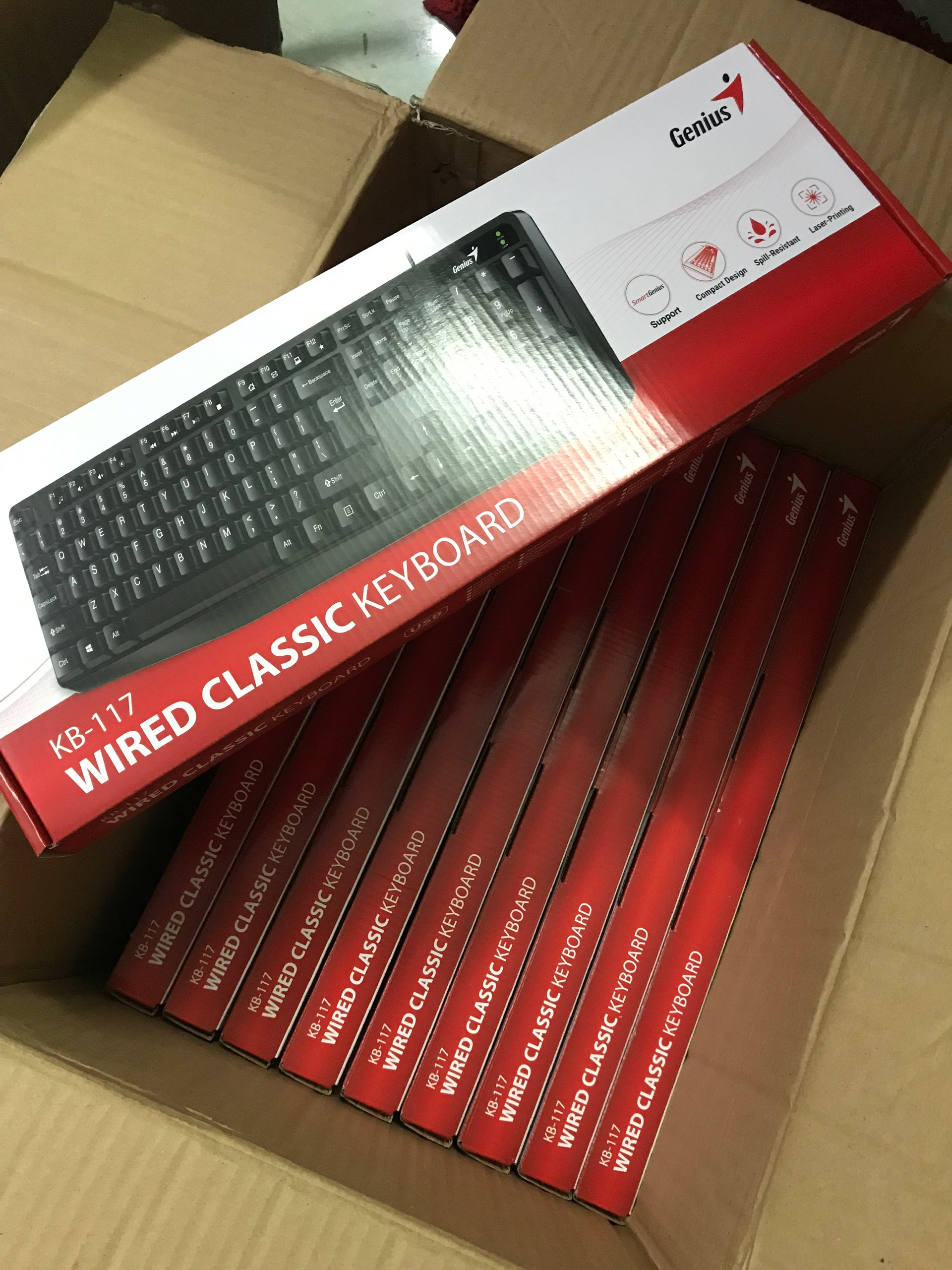 Bàn phím có dây Genius KB101/ KB117/ KB100 - Cam kết chính hãng - Bảo hành 12 tháng