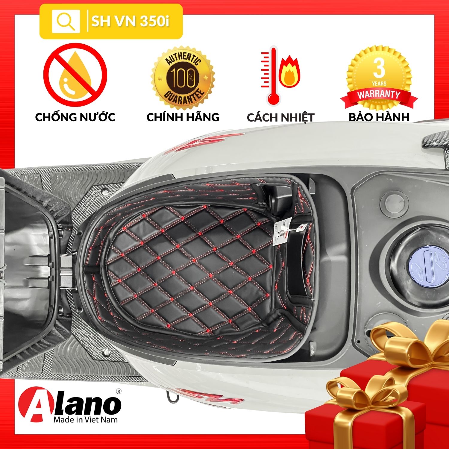 Lót cốp chống sốc, đệm lót cốp 5d alano cho xe honda shvn 350i chống sốc, cách nhiệt, bảo hành 3 năm