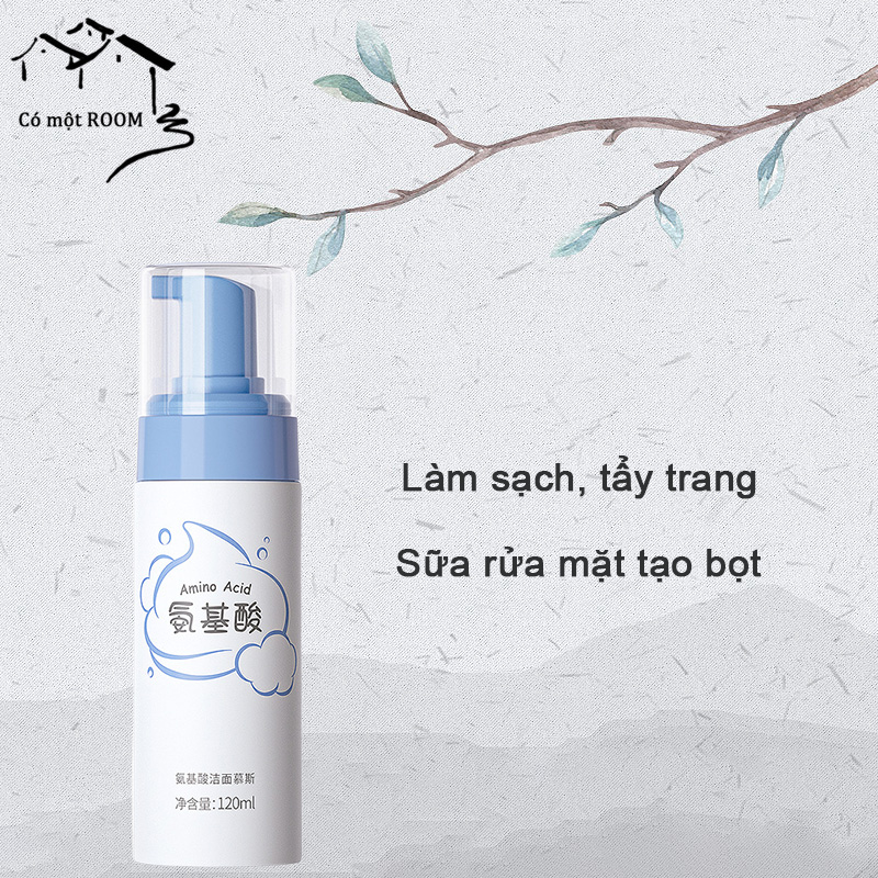 Sữa rửa mặt Amino Acid 120ml Làm sạch, tẩy trang, sữa rửa mặt tạo bọt