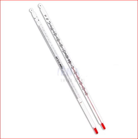 Nhiệt kế thuỷ tinh thang 100 độ C, 200 độ C bầu ruou an toàn sử dụng