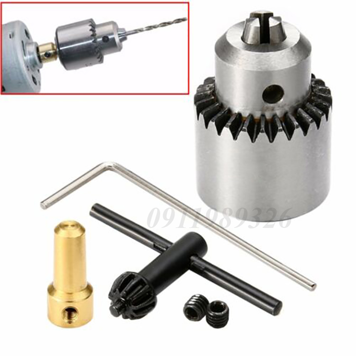 Đầu kẹp mũi khoan mini 0.3-4mm cho mô tơ trục 3.17mm
