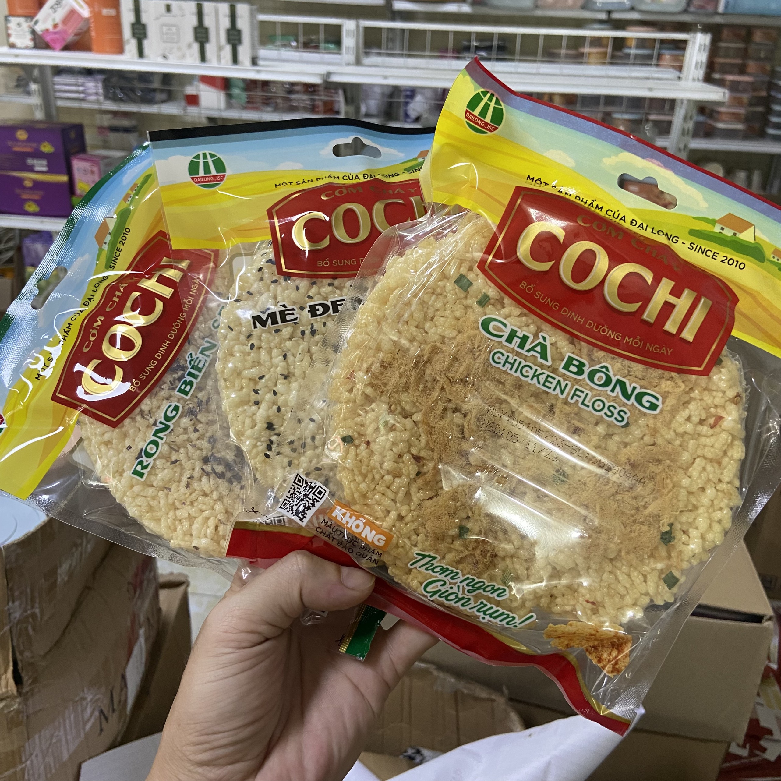 Đại long cơm cháy cochi 65g, đặc sản ninh bình