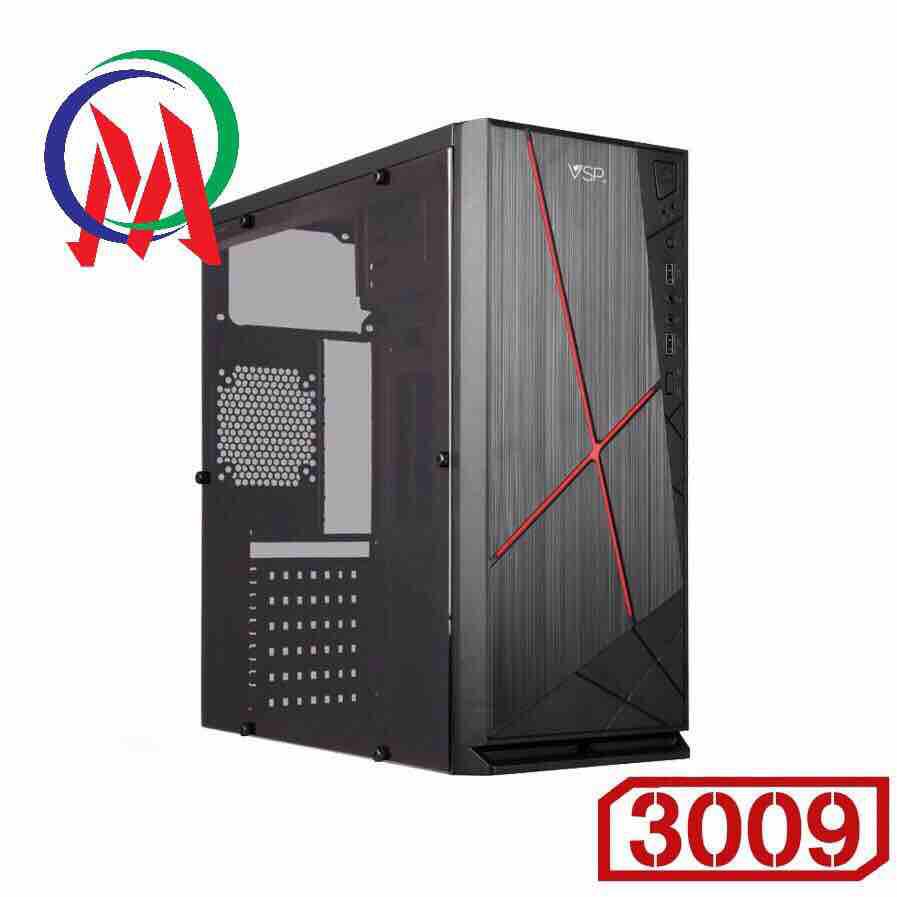 Vỏ Case máy tính VSP 3009 Mica bên hông trong suốt sơn tĩnh điện