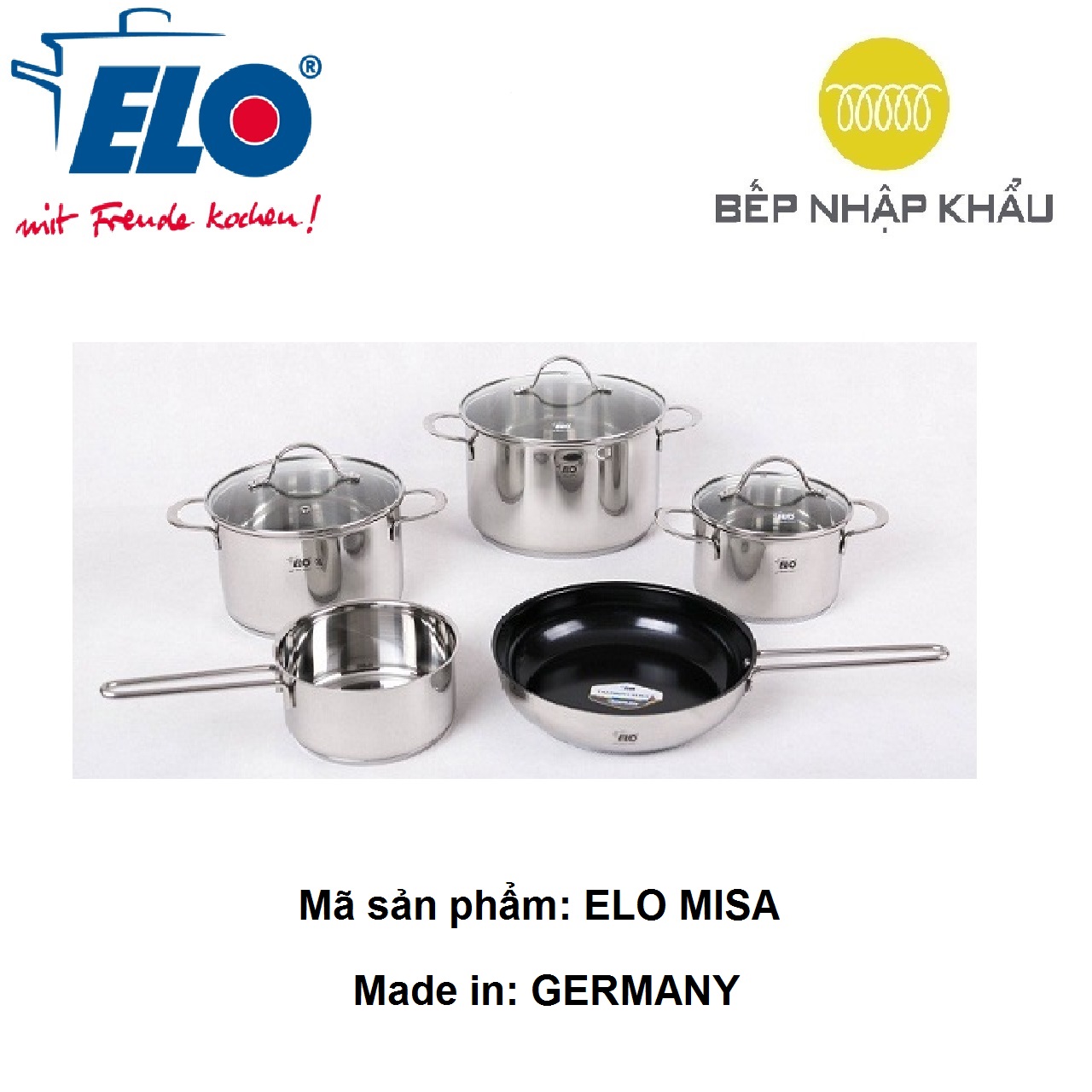 Bộ Nồi Elo Misa Nhập Khẩu hàng chính hãng