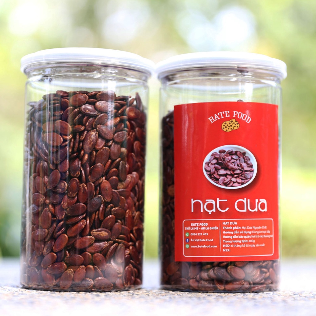 Hạt dưa sạch, hàng đặc biệt, không nhuộm màu 400g/hũ