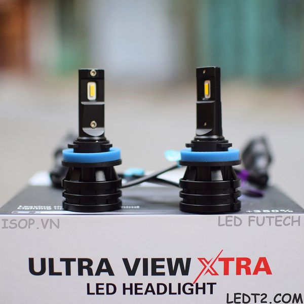 Đèn pha led ultra view xtra +250% vàng đậm 3000k chính hãng